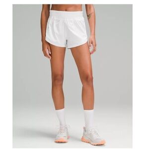 Lululemon Track That High-Rise Lined Short 3" - Color: White - Size 6 (NWT)